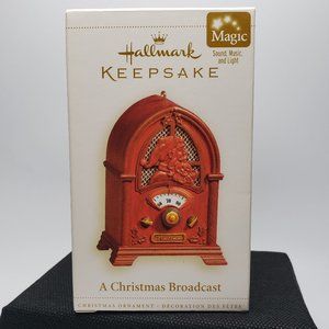 NIB Hallmark Keepsake Ornament: A Christmas Broadcast